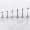 14G Internally Threaded Steel Labret with Ball | Body Jewelry | Wiccan Center