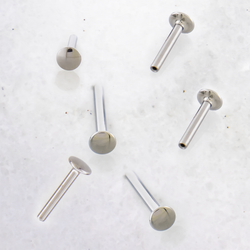 16G/18G Steel Internally Threaded Labret Post 3mm back | | Wiccan Center