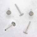 16G/18G Steel Internally Threaded Labret Post- 4mm back | Body Jewelry | Wiccan Center