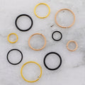 20G - 16G Steel PVD Coated Seamless Rings | Body Jewelry | Wiccan Center