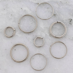 20G - 14G Steel Seamless Rings | Body Jewelry | Wiccan Center