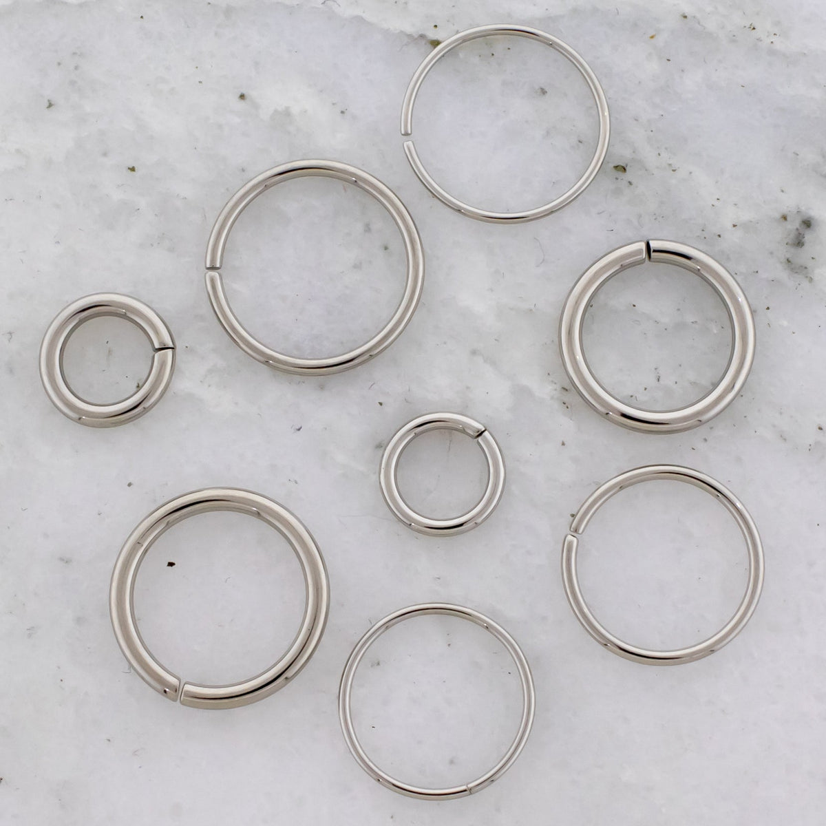 20G - 14G Steel Seamless Rings | Body Jewelry | Wiccan Center