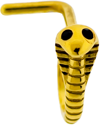 18G Cobra With Gem Nose Curve | Body Jewelry | Wiccan Center