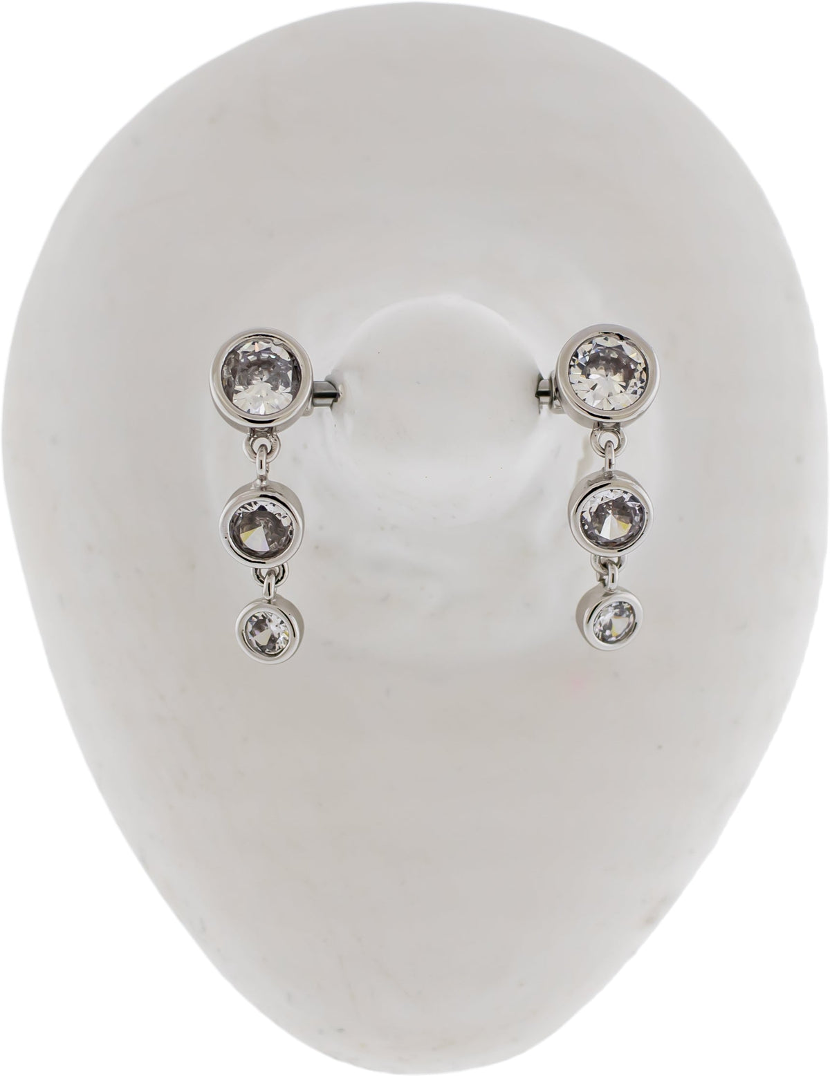 14G Triple Gem Drop Nipple Barbell | | Wiccan Center