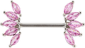 14G Marquise Gemstone Nipple Barbell | | Wiccan Center