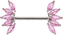14G Marquise Gemstone Nipple Barbell | | Wiccan Center
