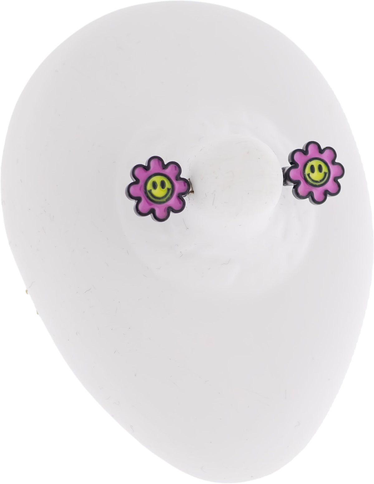 14G Nipple Barbell - Pink Glow in the Dark Flower | Body Jewelry | Wiccan Center