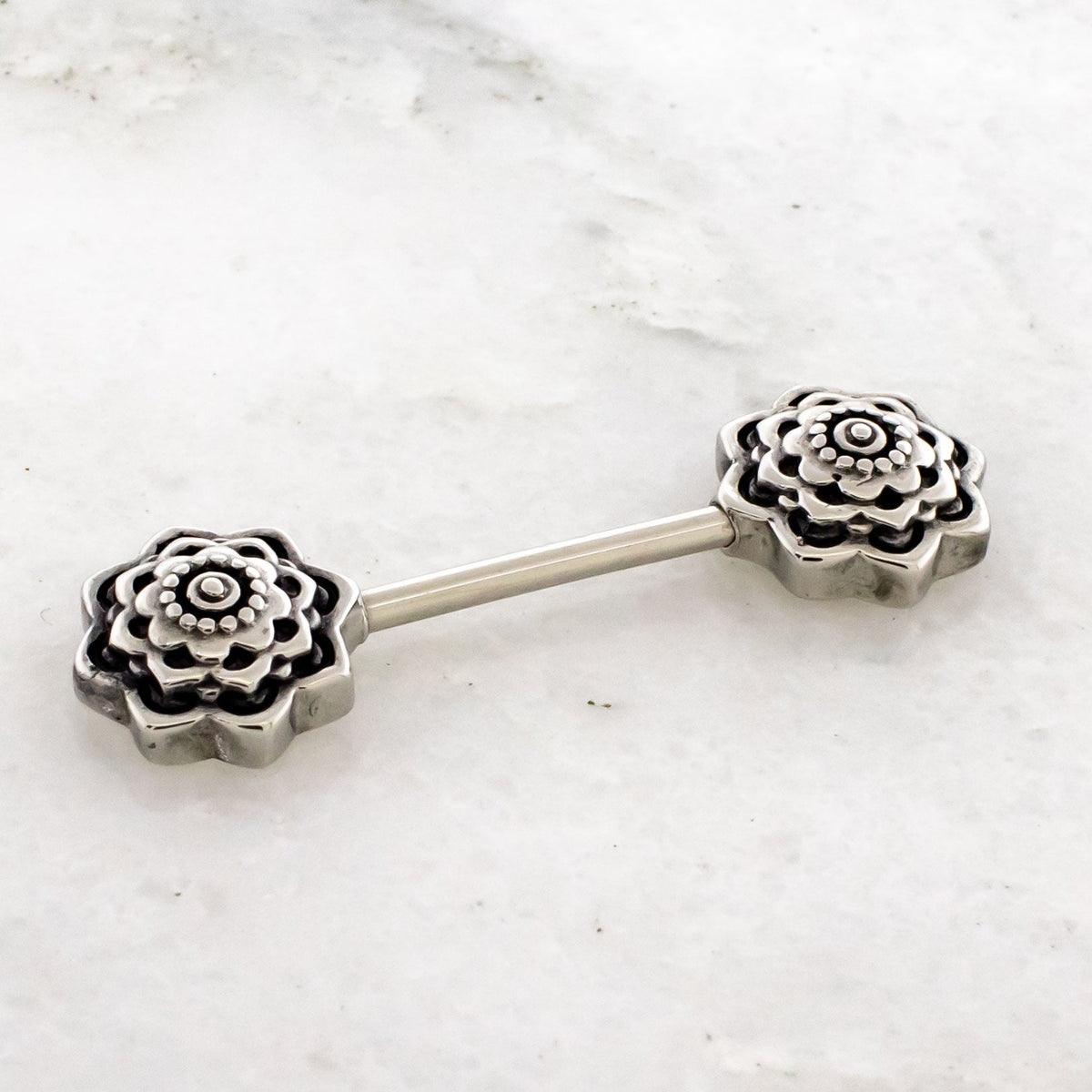 14G Mandala Nipple Barbell | | Wiccan Center