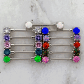 14G Gem or Opal Round Nipple Barbell | | Wiccan Center