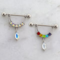 14G Nipple Stirrup w/ Gem Loop | | Wiccan Center