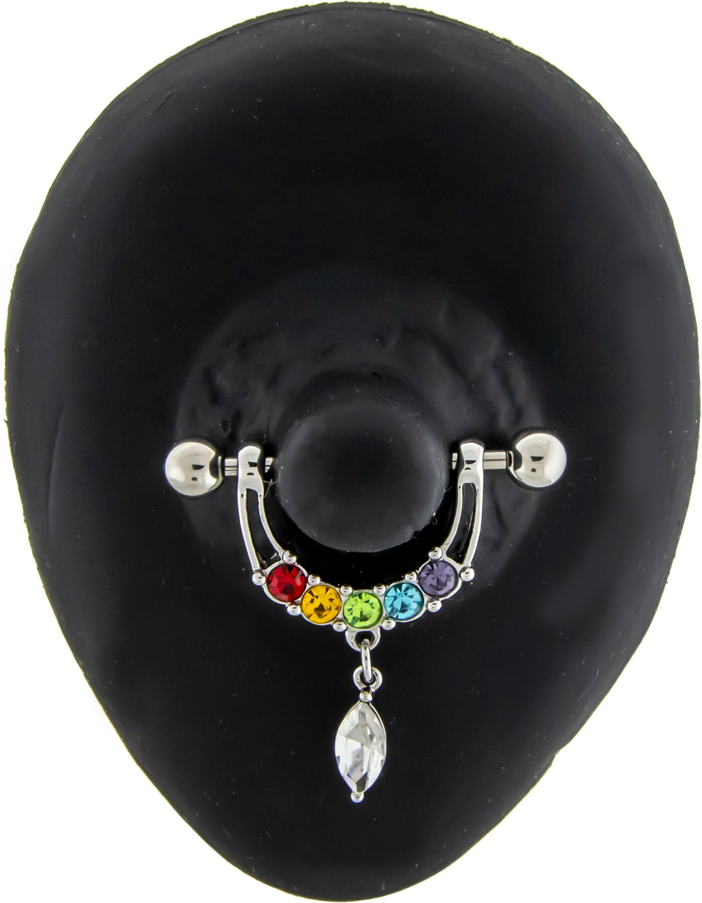 14G Nipple Stirrup w/ Gem Loop | | Wiccan Center
