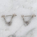 14G Nipple Stirrup w/ Bees & Honeycomb | Body Jewelry | Wiccan Center