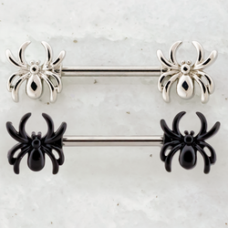 14G Spider Nipple Barbell | | Wiccan Center
