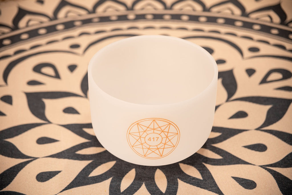 10" Solfeggio Crystal Singing Bowl, Re 417 Hz, Note G#4 | | Wiccan Center