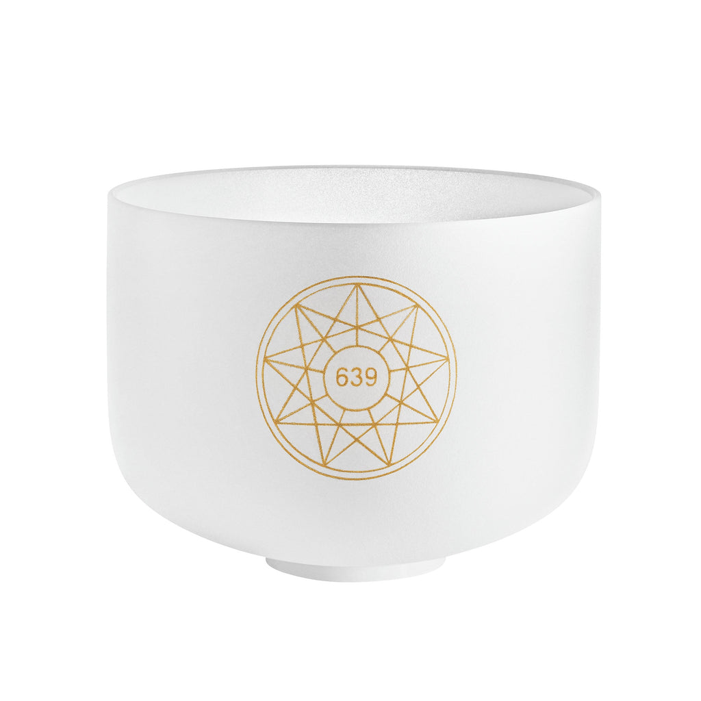 10" Solfeggio Crystal Singing Bowl, Fa 639 Hz, Note D#4 | | Wiccan Center