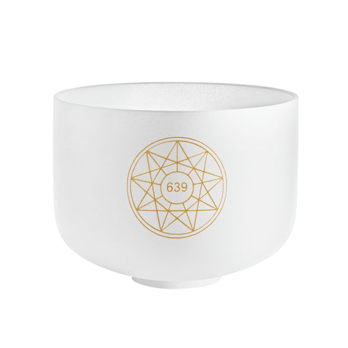 10" Solfeggio Crystal Singing Bowl, Fa 639 Hz, Note D#4 | | Wiccan Center