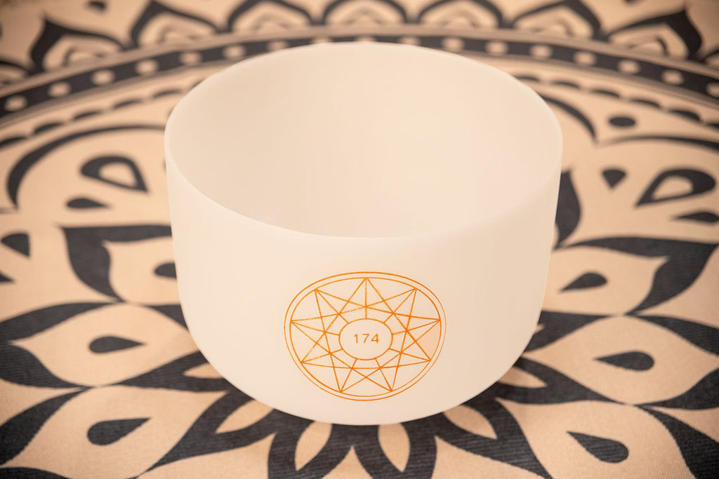 12" Solfeggio Crystal Singing Bowl, 174 Hz, Note F3 | | Wiccan Center