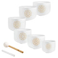 6-Piece Crystal Singing Bowl Chakra Set, Solfeggio | | Wiccan Center