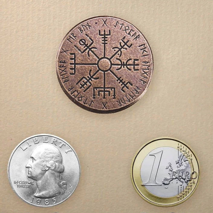 Vegvisir Wayfinder Coin - Bronze | Artwork | Wiccan Center