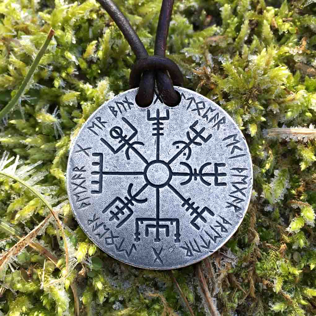 Vegvisir Norse Compass Silver Necklace | Necklaces | Wiccan Center