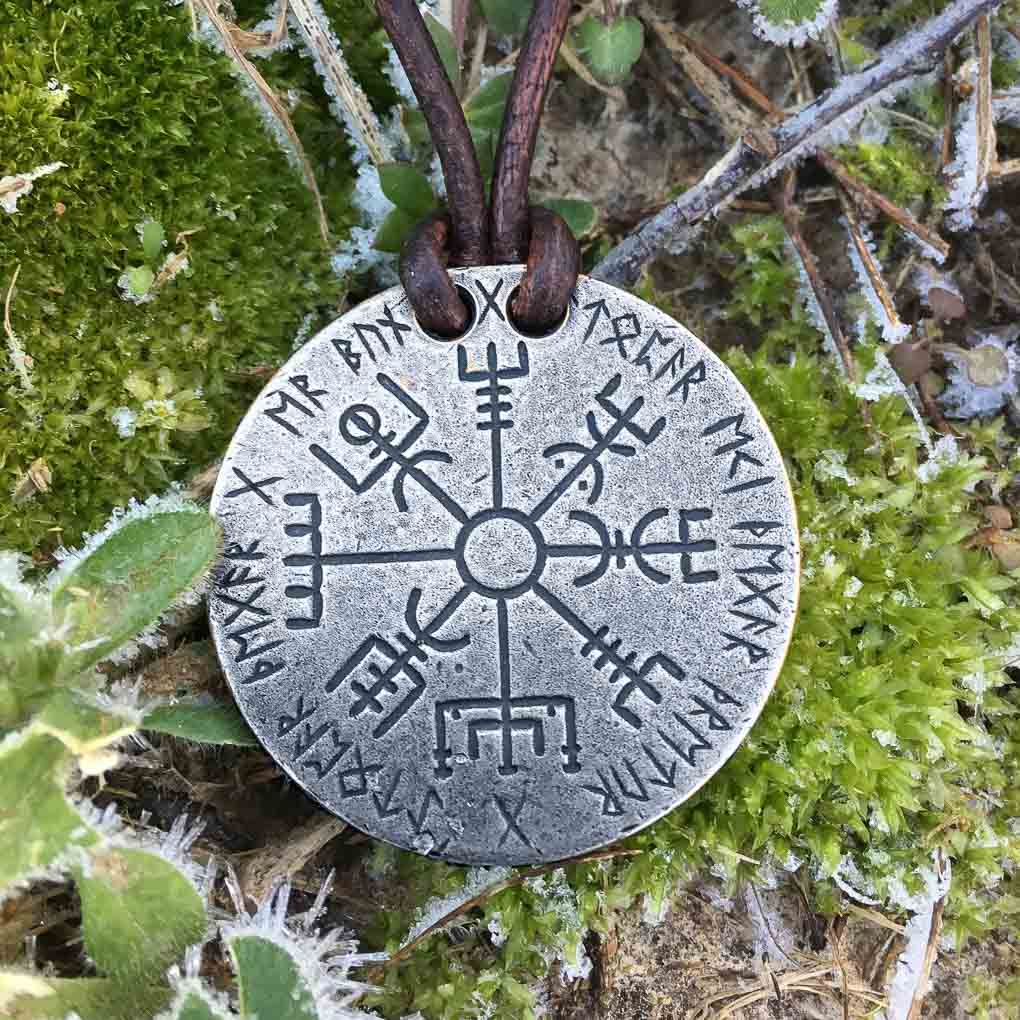 Vegvisir Norse Compass Silver Necklace | Necklaces | Wiccan Center