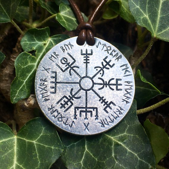 Vegvisir Norse Compass Silver Necklace | Necklaces | Wiccan Center
