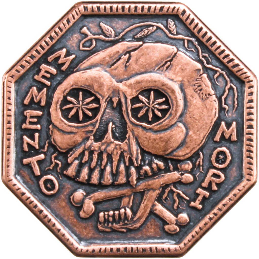 Memento Mori / Memento Vivere Reminder Coin | Artwork | Wiccan Center