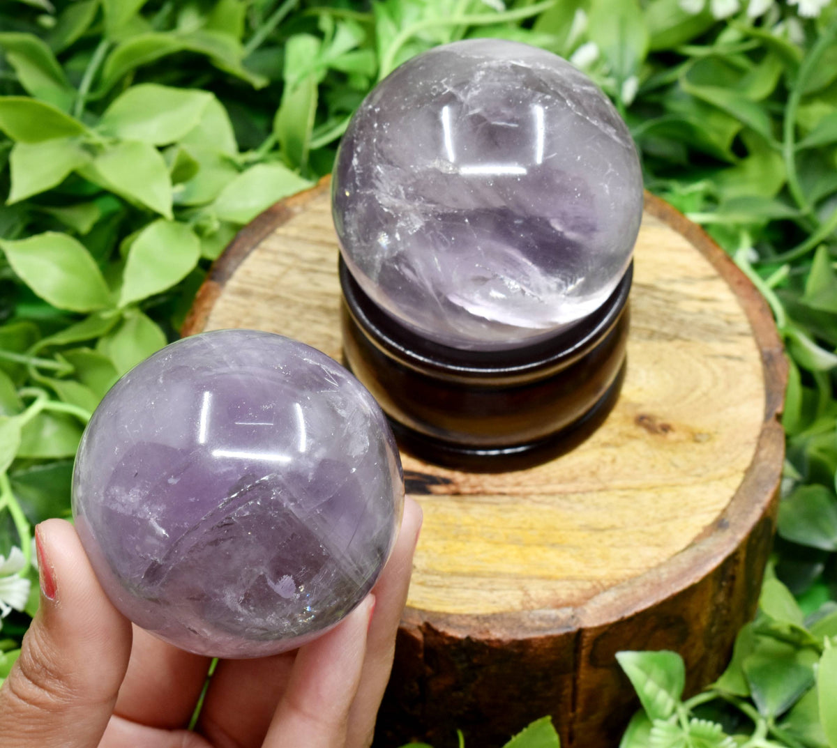 1Pc Amethyst Sphere Crystal Ball Healing Sphere.