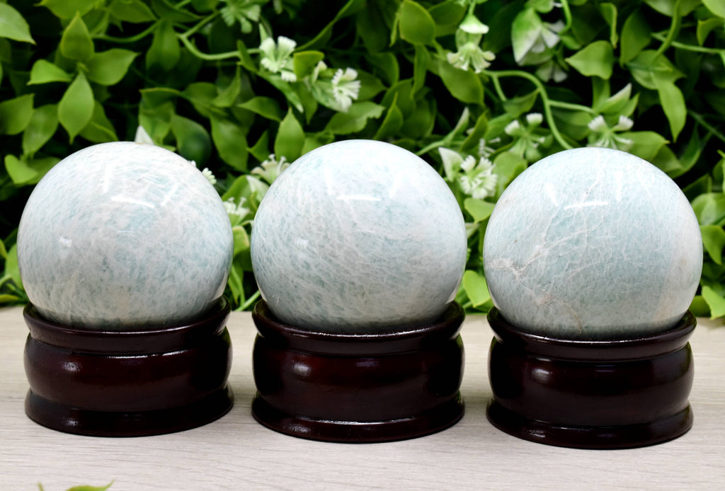 1Pc Amazonite Sphere, Crystal Ball Healing Sphere