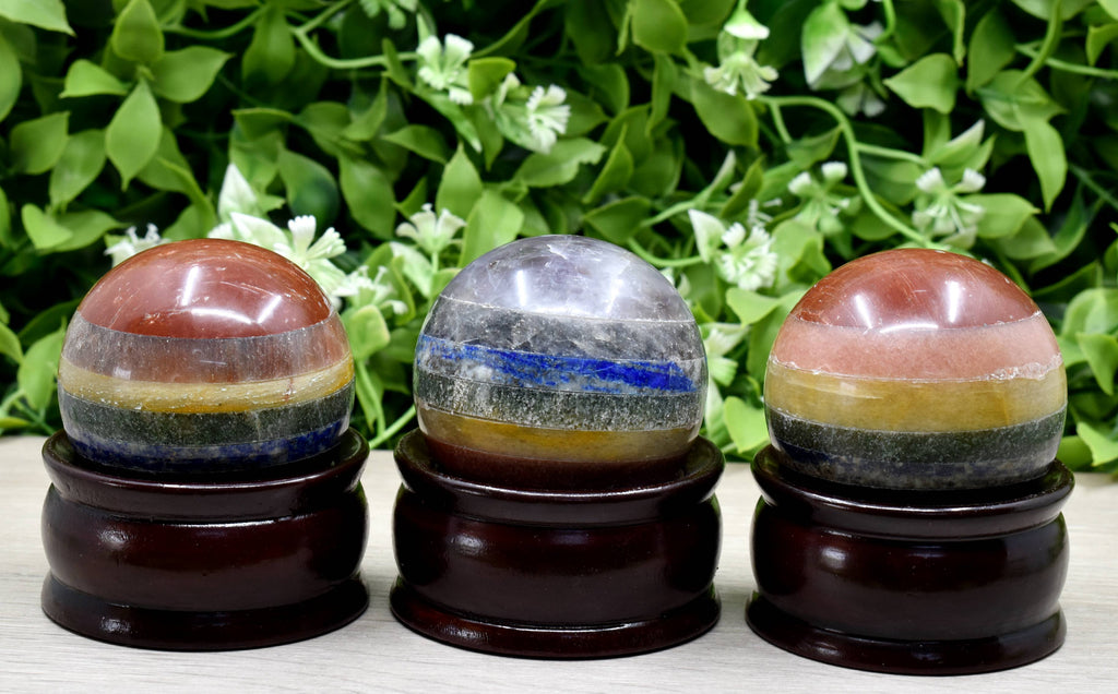 1Pc Bonded Chakra Sphere Crystal Ball Healing Sphere