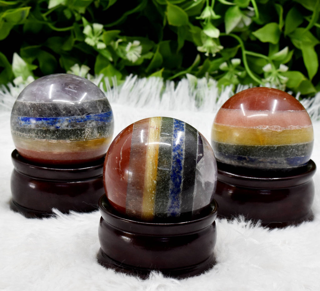 1Pc Bonded Chakra Sphere Crystal Ball Healing Sphere