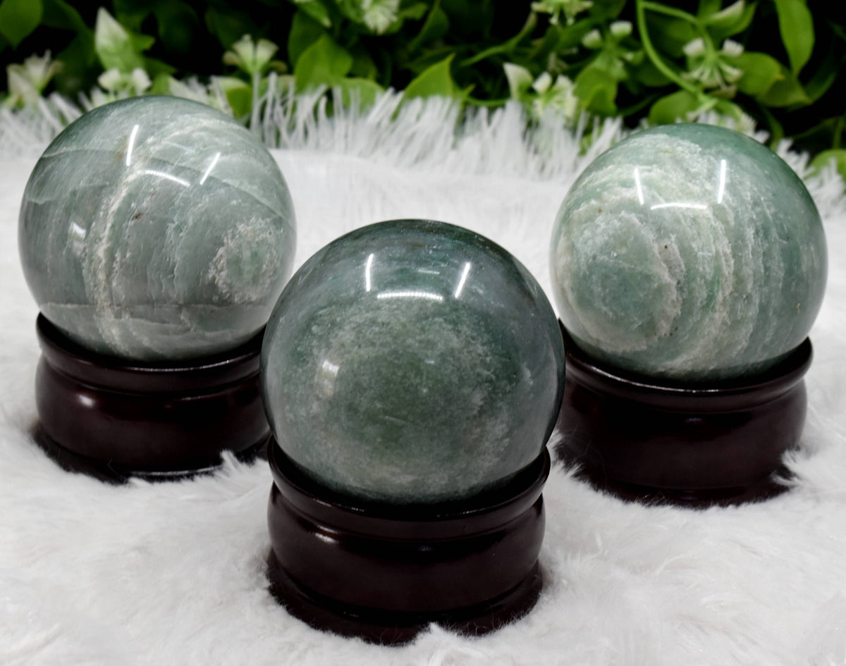 1Pc Green Aventurine Sphere Crystal Ball Healing Sphere