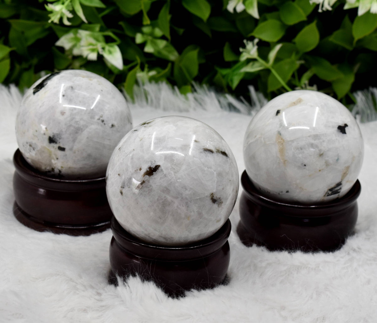 1Pc Rainbow Moonstone Sphere Crystal Ball Healing Sphere