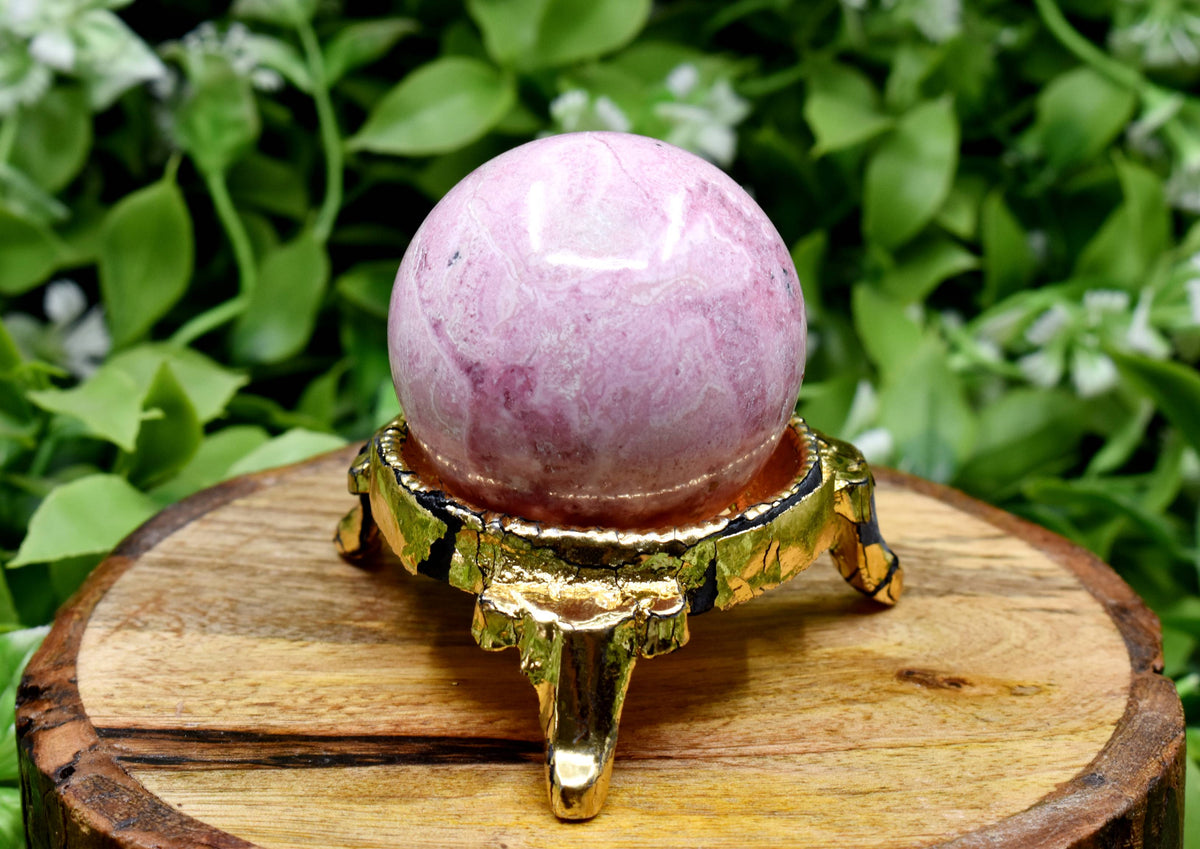 1Pc Rhodochrosite Sphere Crystal Ball Healing Sphere.