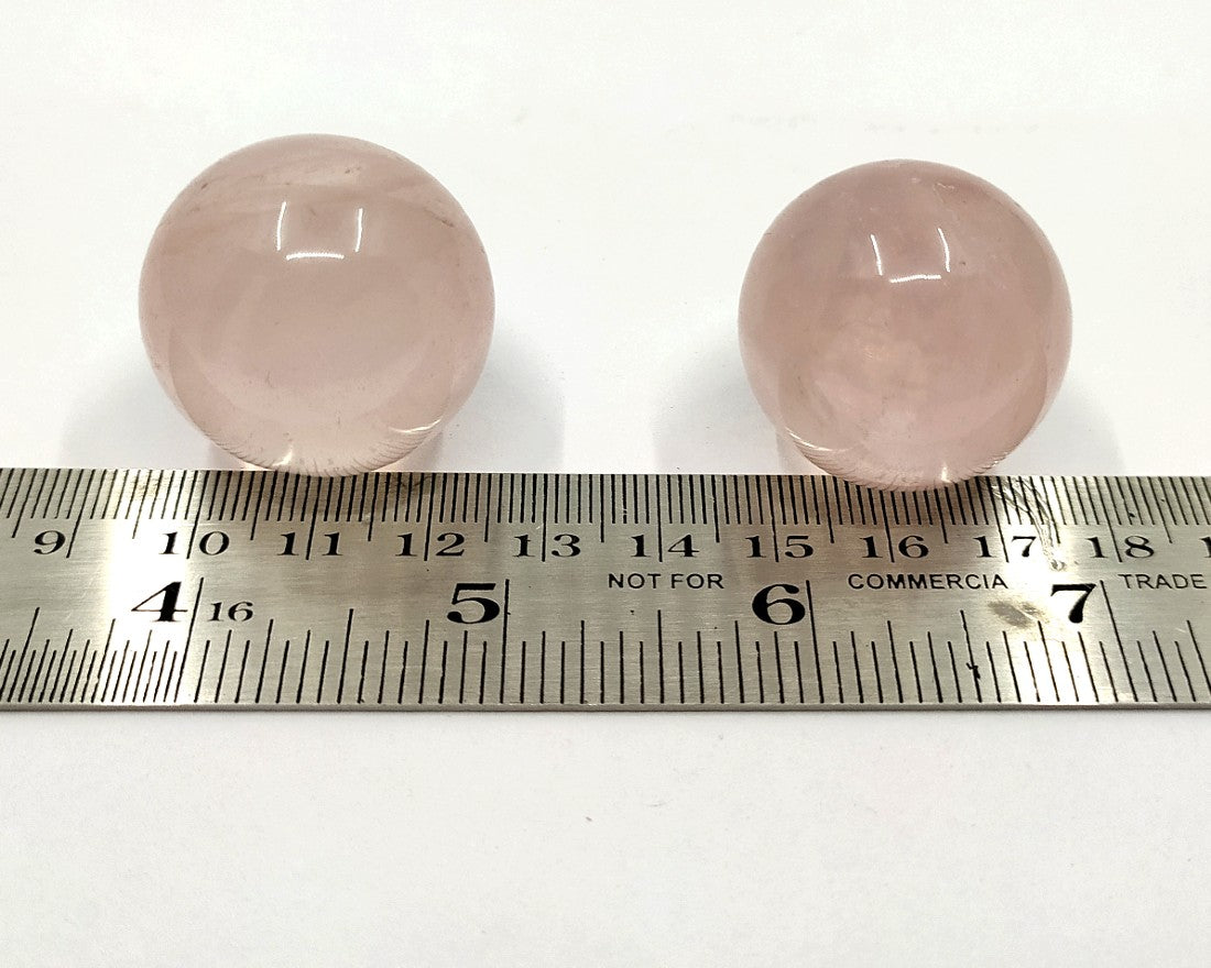 1 inches Rose Quartz Sphere, Rose Quartz Crystal Ball.