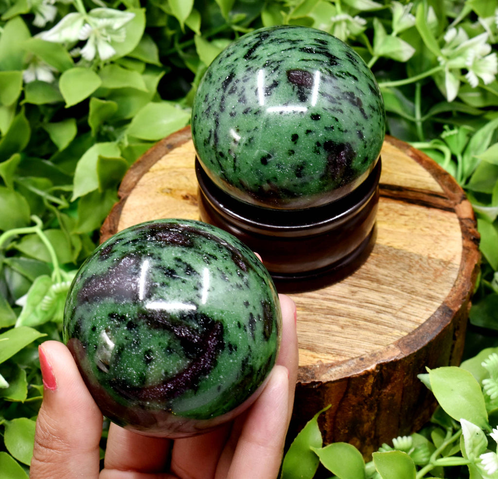 1Pc Ruby Zosite Sphere Crystal Ball Healing Sphere