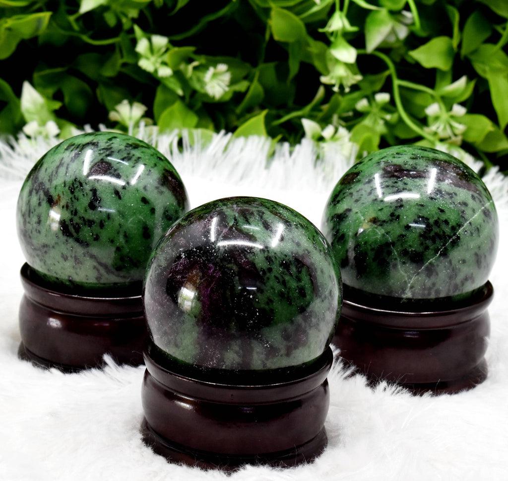 1Pc Ruby Zosite Sphere Crystal Ball Healing Sphere