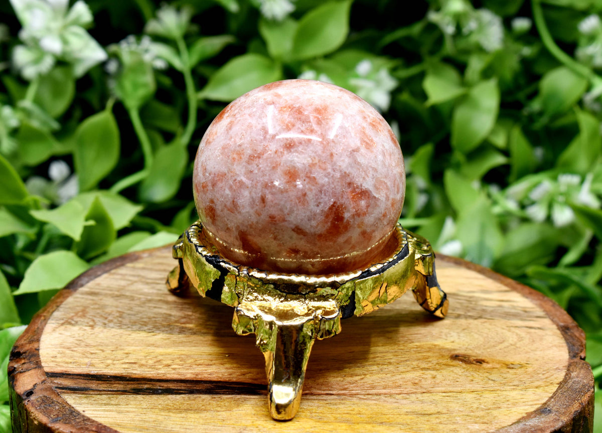 1Pc Sunstone Sphere Crystal Ball Healing Sphere.