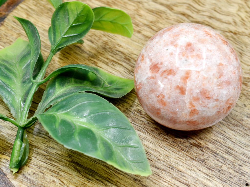 1Pc Sunstone Sphere Crystal Ball Healing Sphere. | Pyramids & Spheres | Wiccan Center
