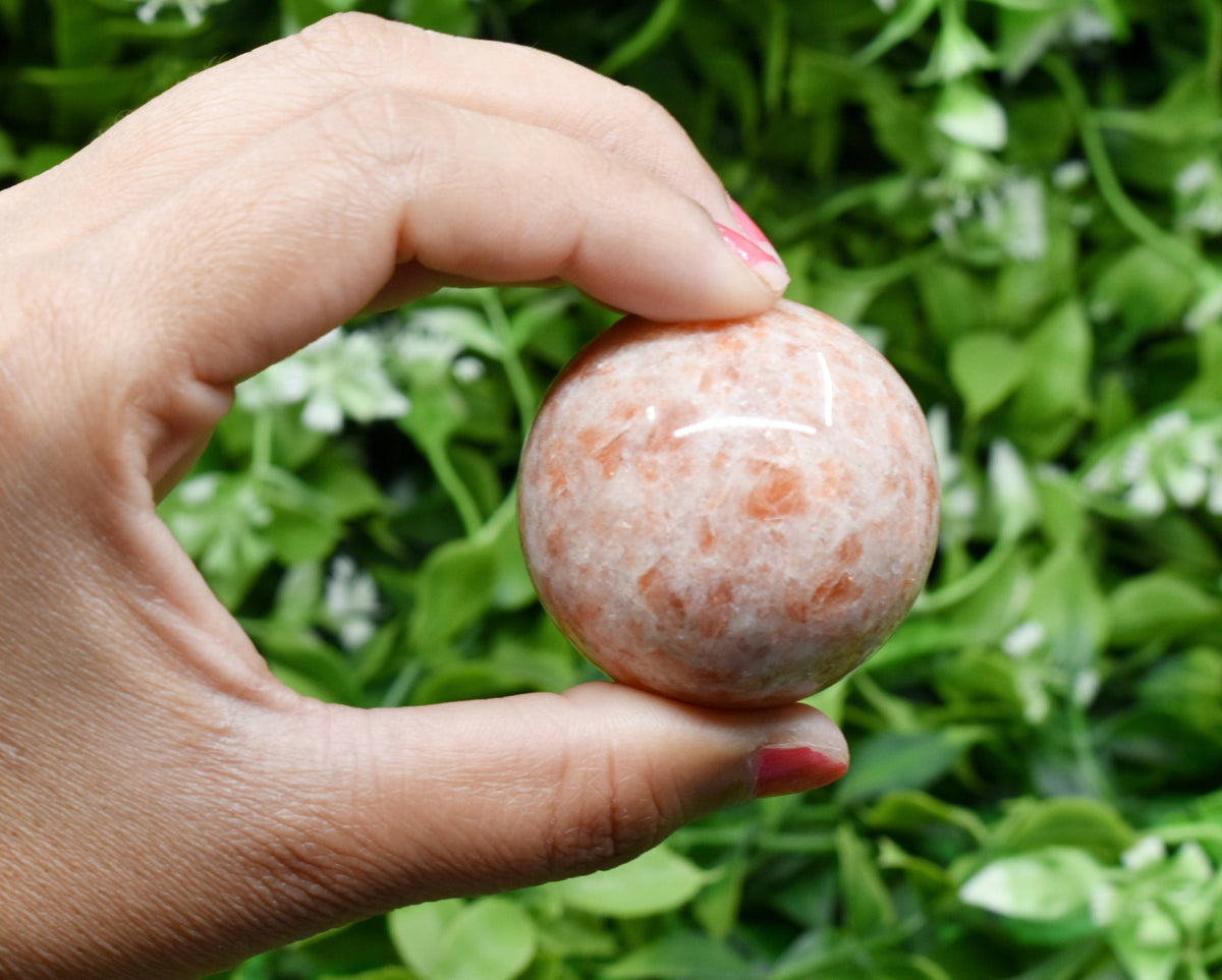 1Pc Sunstone Sphere Crystal Ball Healing Sphere.