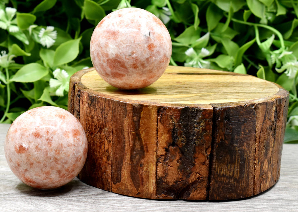 1Pc Sunstone Sphere Crystal Ball Healing Sphere. | Pyramids & Spheres | Wiccan Center