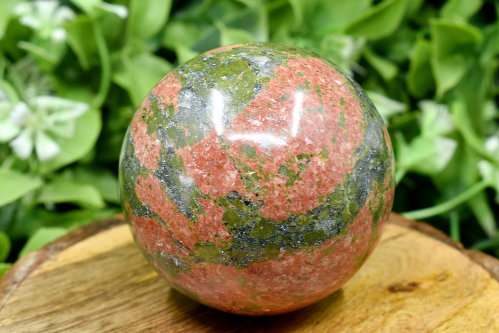1Pc Unakite Sphere Crystal Ball Healing Sphere