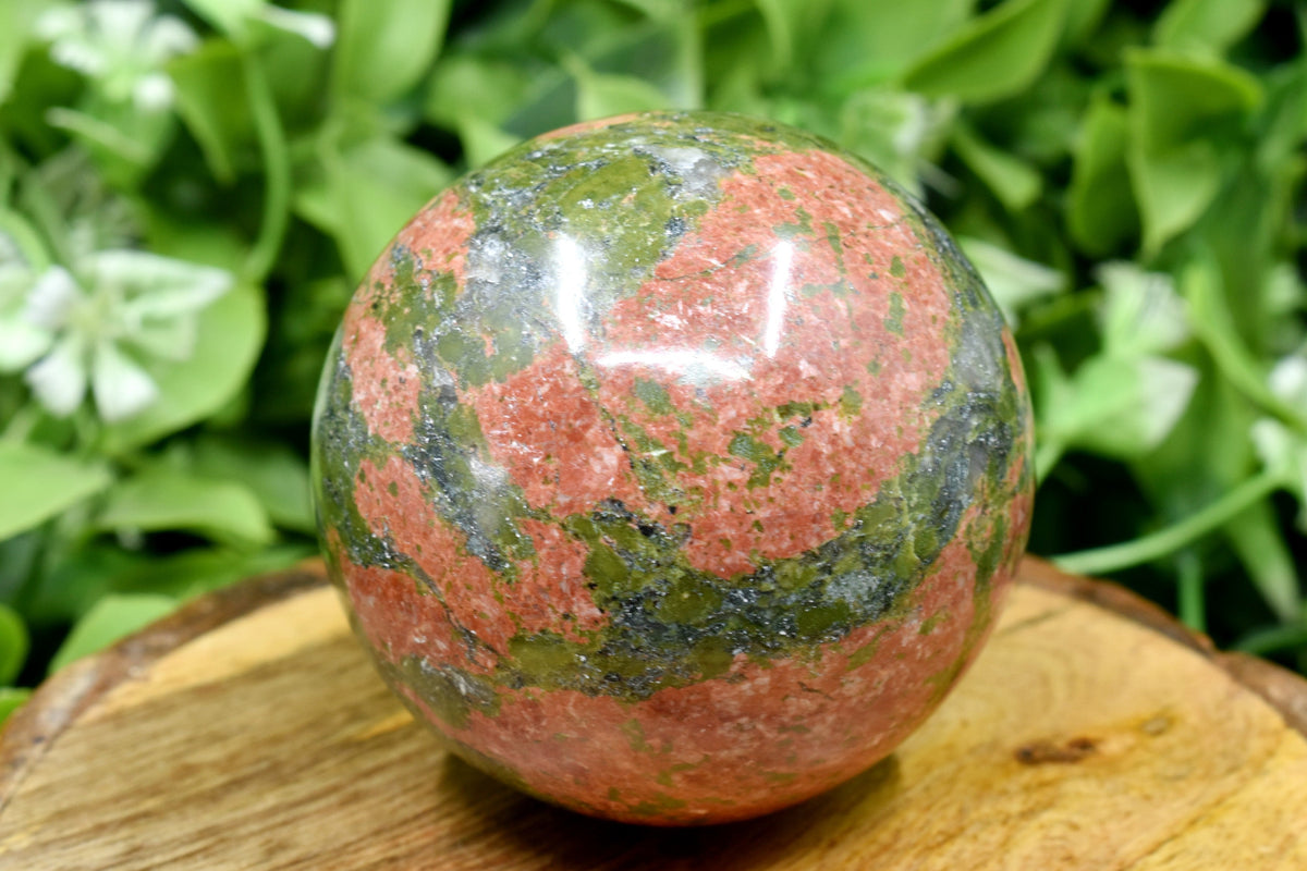 1Pc Unakite Sphere Crystal Ball Healing Sphere