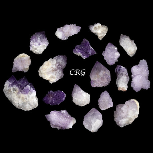 8 OZ LOT - Mixed Spirit Quartz Clusters And Amethyst / 1.5-3" AVG | Spirit Quartz | Wiccan Center