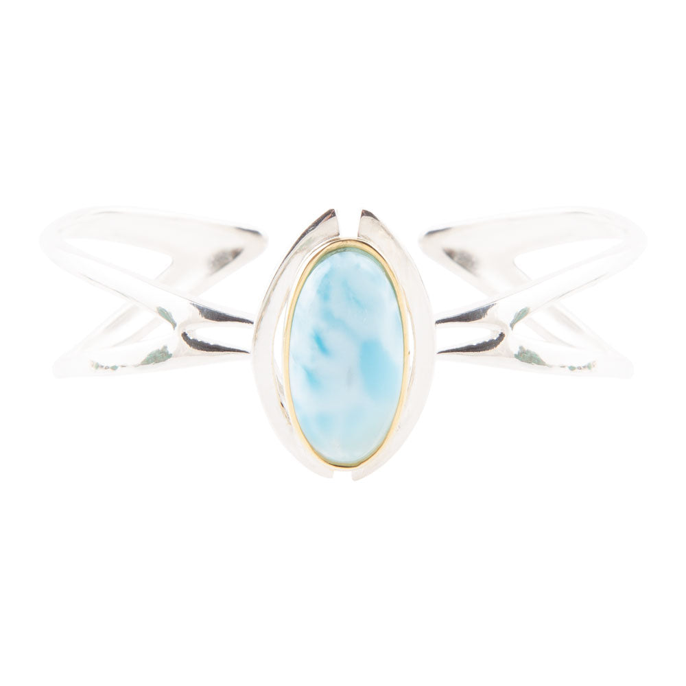 Shine Bright Larimar Cuff Bracelet | Bracelets | Wiccan Center