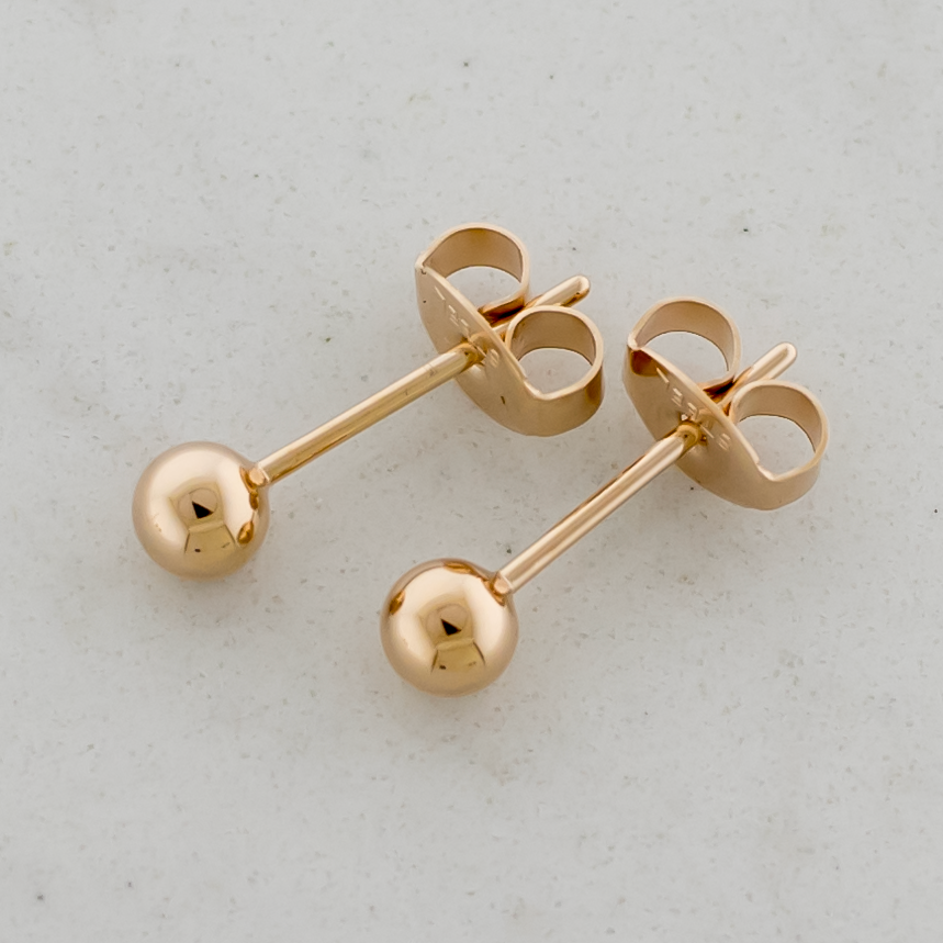 Steel Plain Ball Earring Studs | Body Jewelry | Wiccan Center