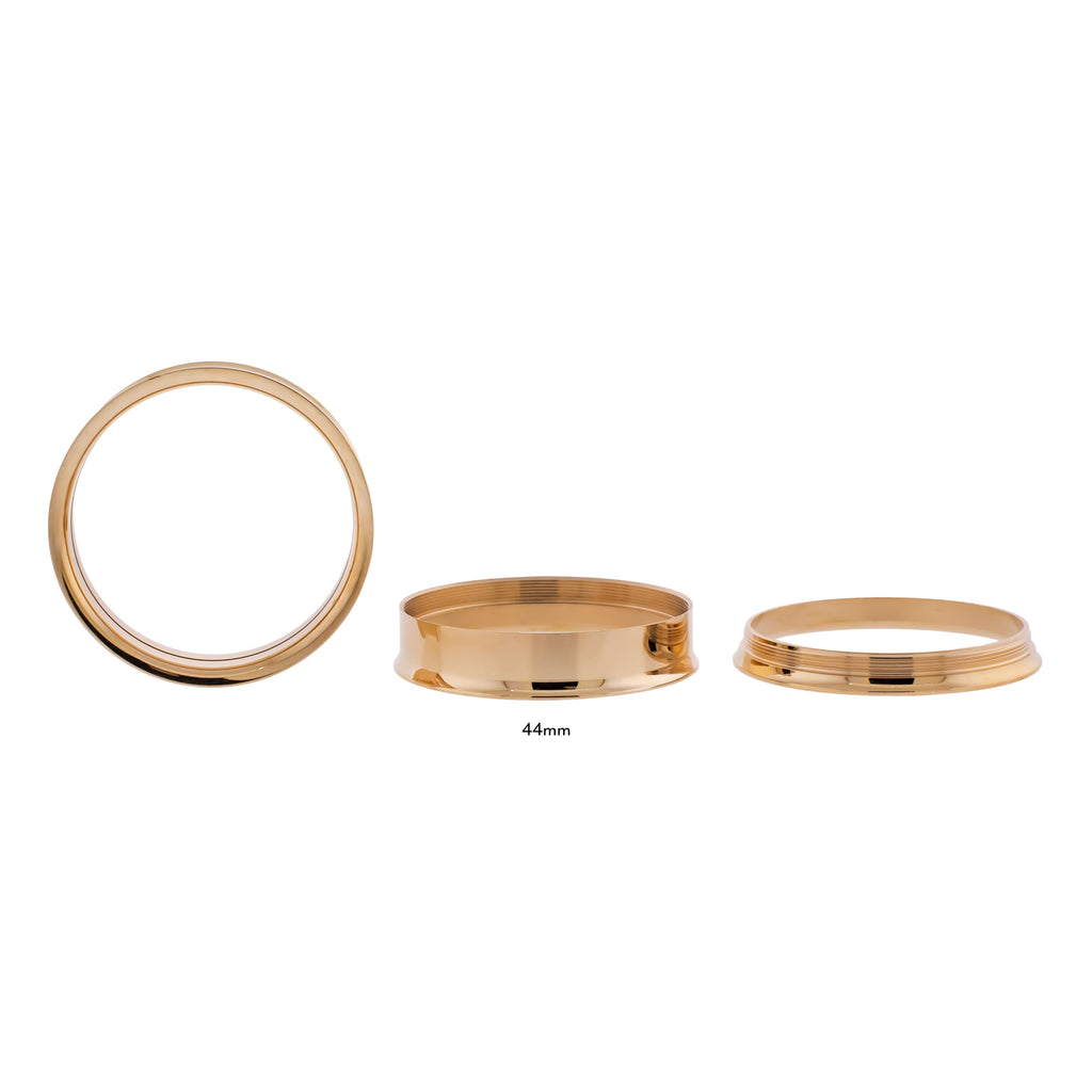 Steel Rose Gold Double Flare Tunnels - Internally Threaded | Body Jewelry | Wiccan Center