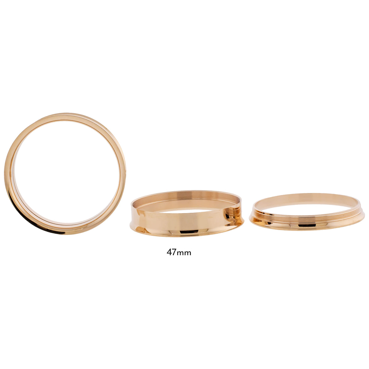 Steel Rose Gold Double Flare Tunnels - Internally Threaded | Body Jewelry | Wiccan Center
