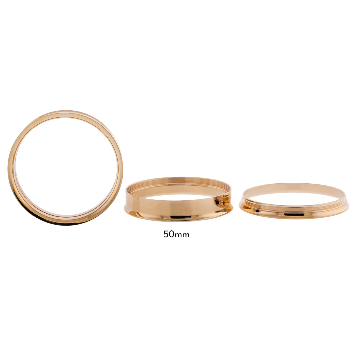 Steel Rose Gold Double Flare Tunnels - Internally Threaded | Body Jewelry | Wiccan Center