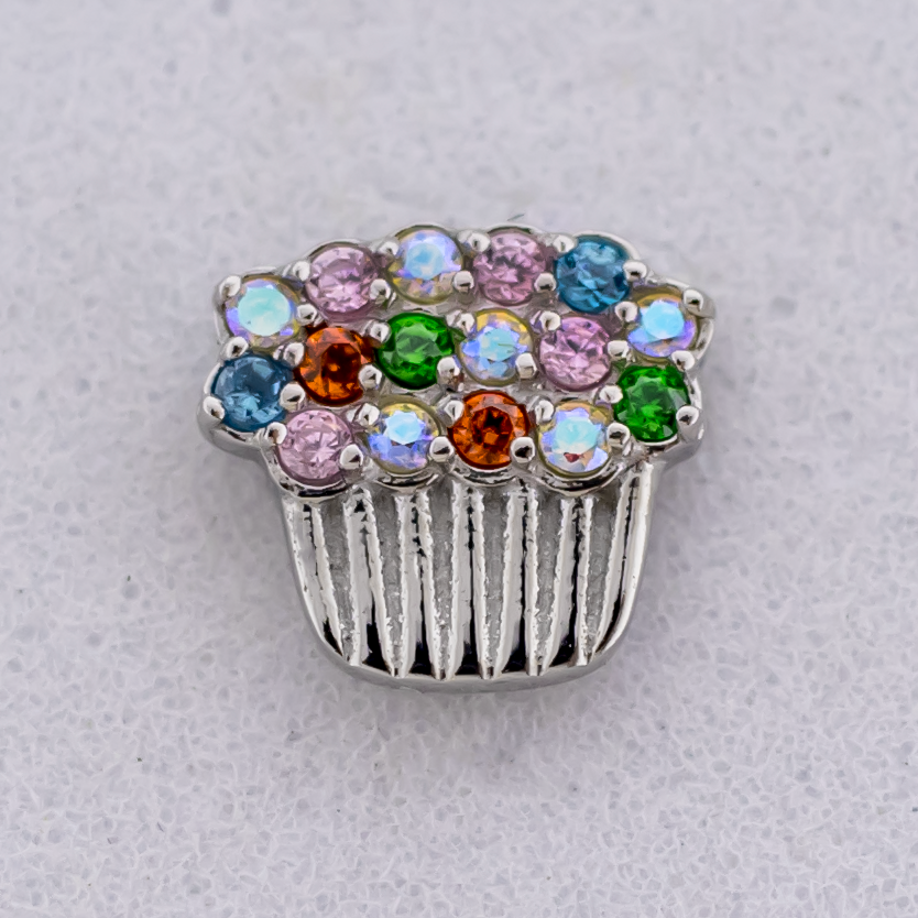 16G/18G Steel Internally Threaded End- Cupcake | Body Jewelry | Wiccan Center